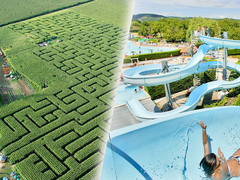 Free entrance to quercyland labyrinth of the hermit